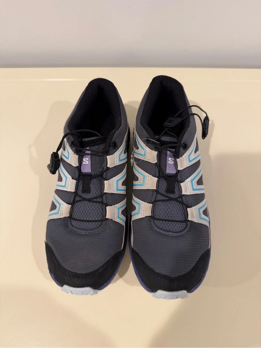 Salomon Speedcross Kids Trail Shoe - Navy, Light Blue, Purple